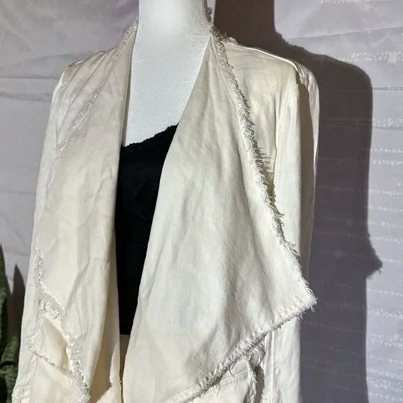 Free People open front waterfall cardigan jacket - Picture 2 of 8